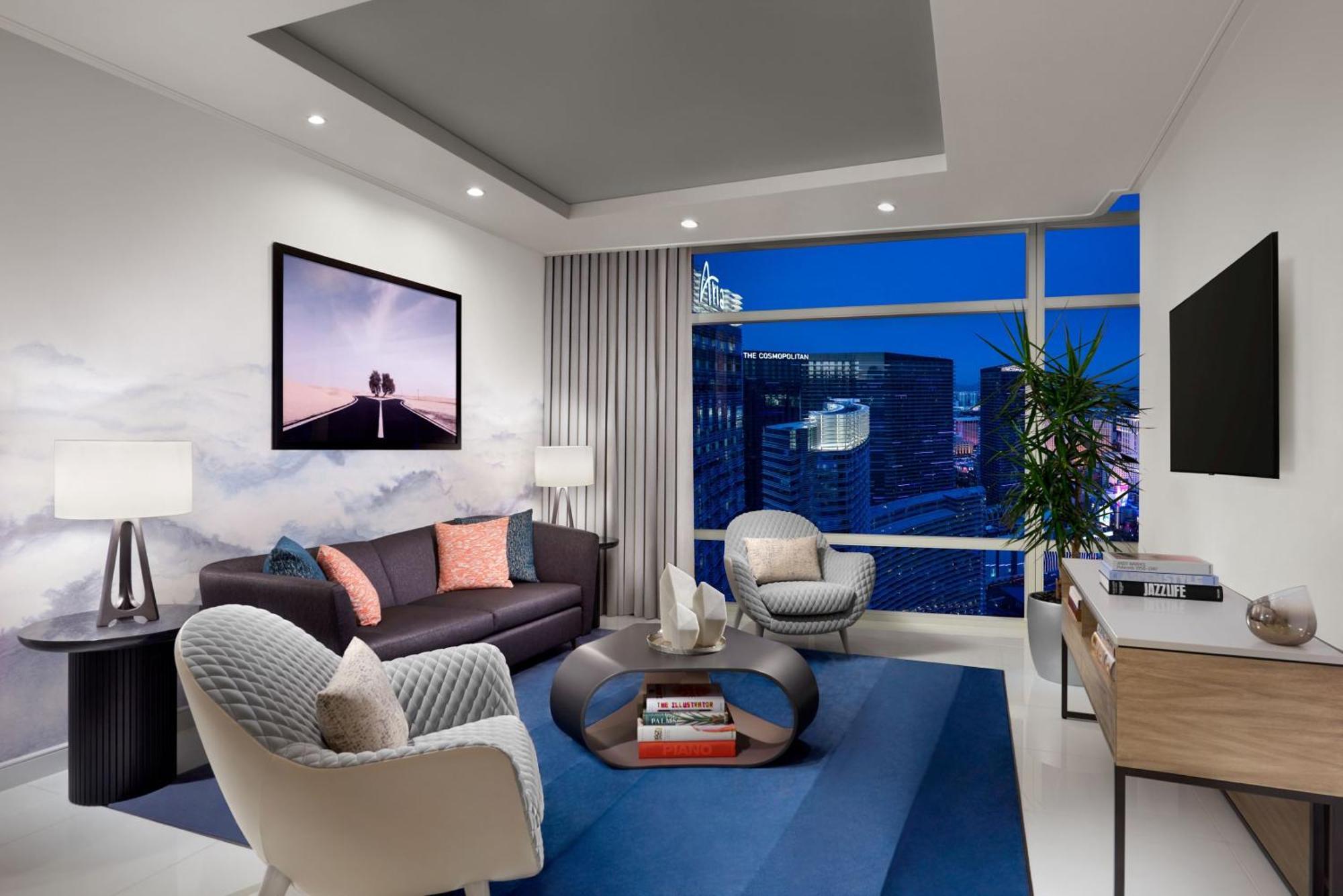 Aria Resort & Casino Las Vegas Esterno foto A living room at The Ritz-Carlton, Downtown, Los Angeles